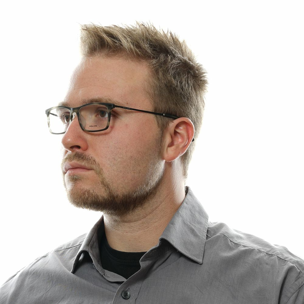 Police Gray Metal & Plastic Glasses (Frames) - ClickThatClicks 