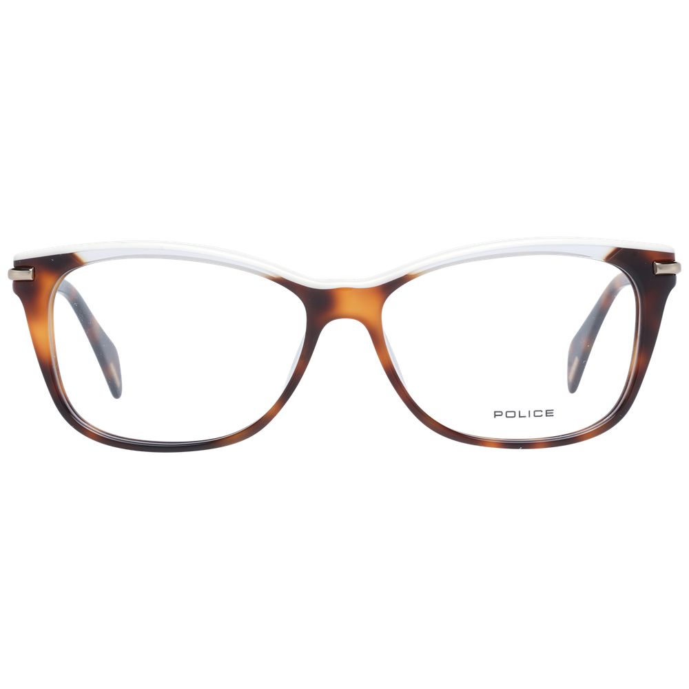 Police Brown Metal & Plastic Glasses (Frames) - ClickThatClicks 