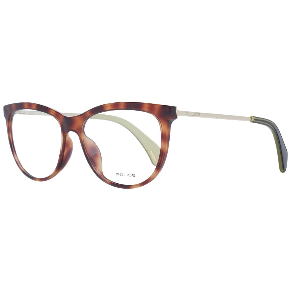 Police Brown Metal & Plastic Glasses (Frames) - ClickThatClicks 
