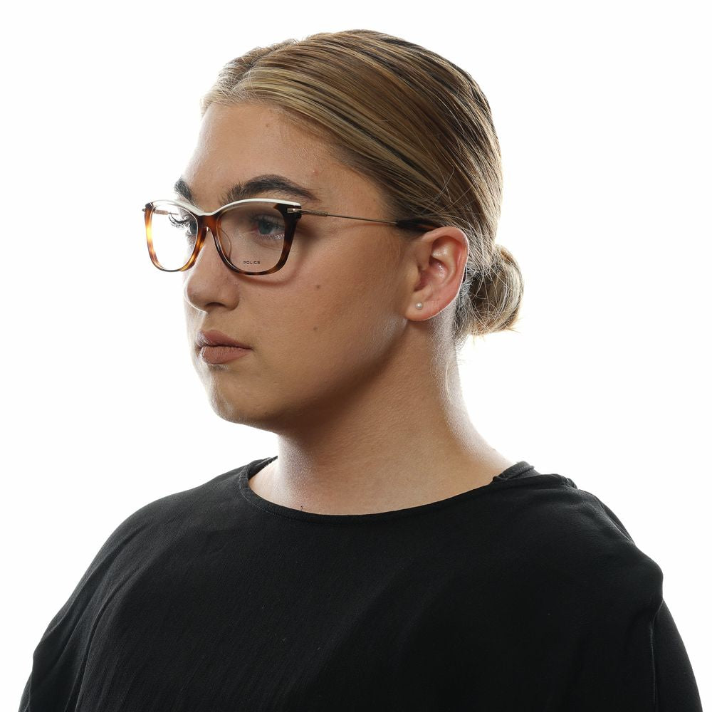 Police Brown Metal & Plastic Glasses (Frames) - ClickThatClicks 