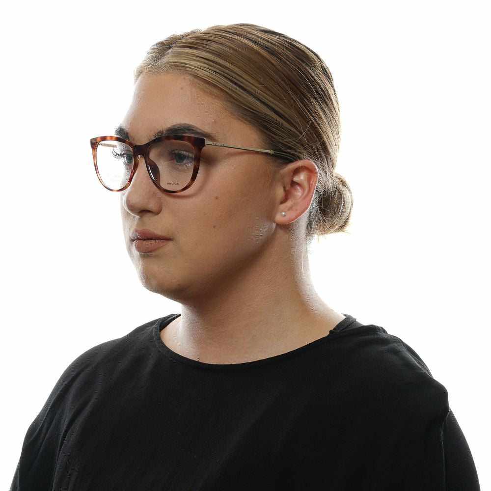Police Brown Metal & Plastic Glasses (Frames) - ClickThatClicks 