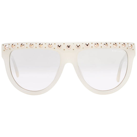 Marciano by Guess White Plastic Sunglasses - ClickThatClicks 