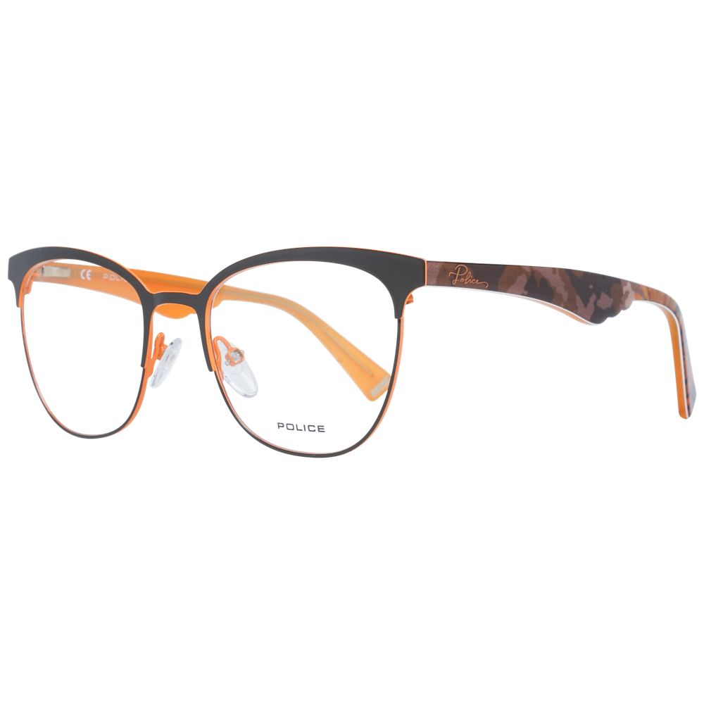 Police Brown Plastic Glasses (Frames) - ClickThatClicks 