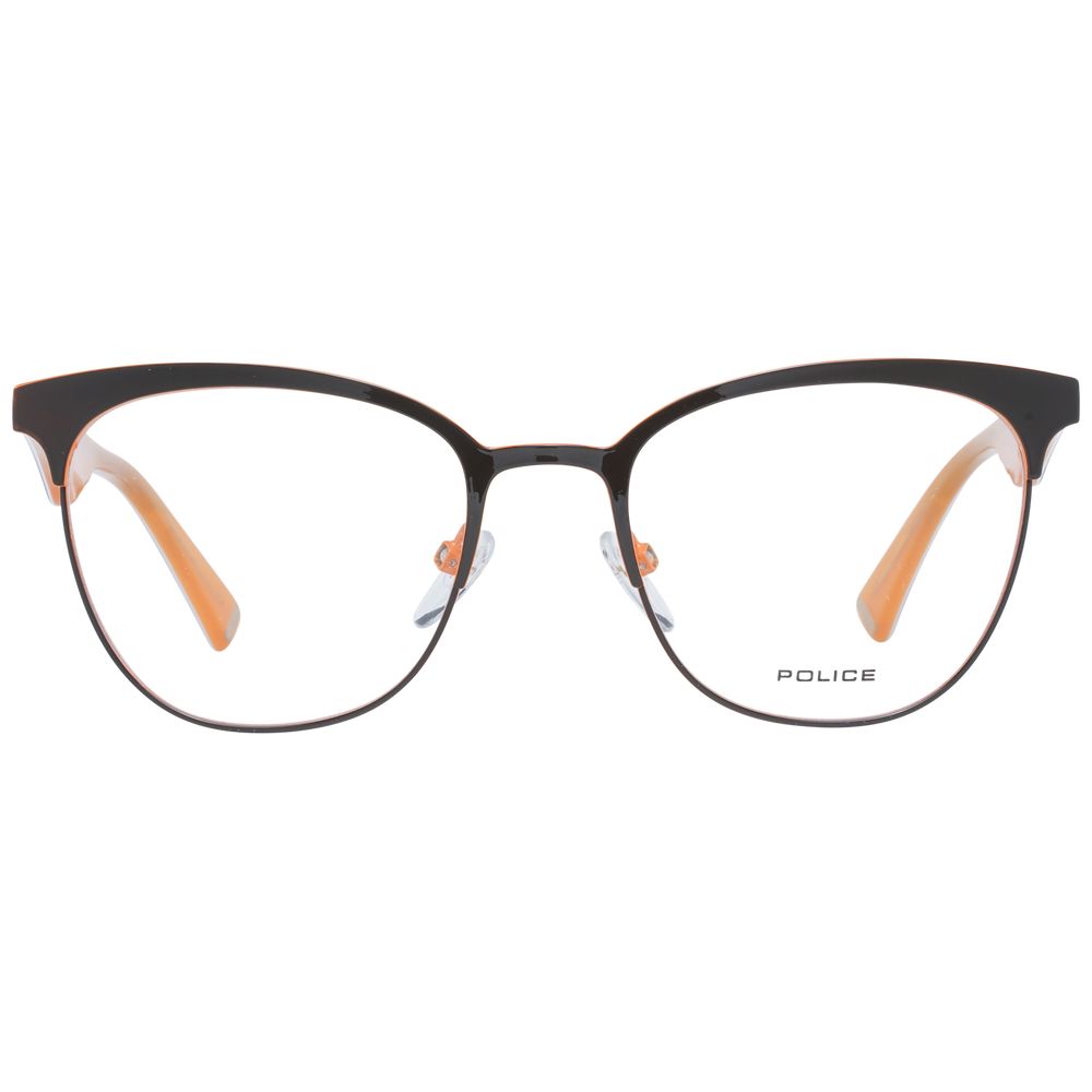 Police Brown Plastic Glasses (Frames) - ClickThatClicks 