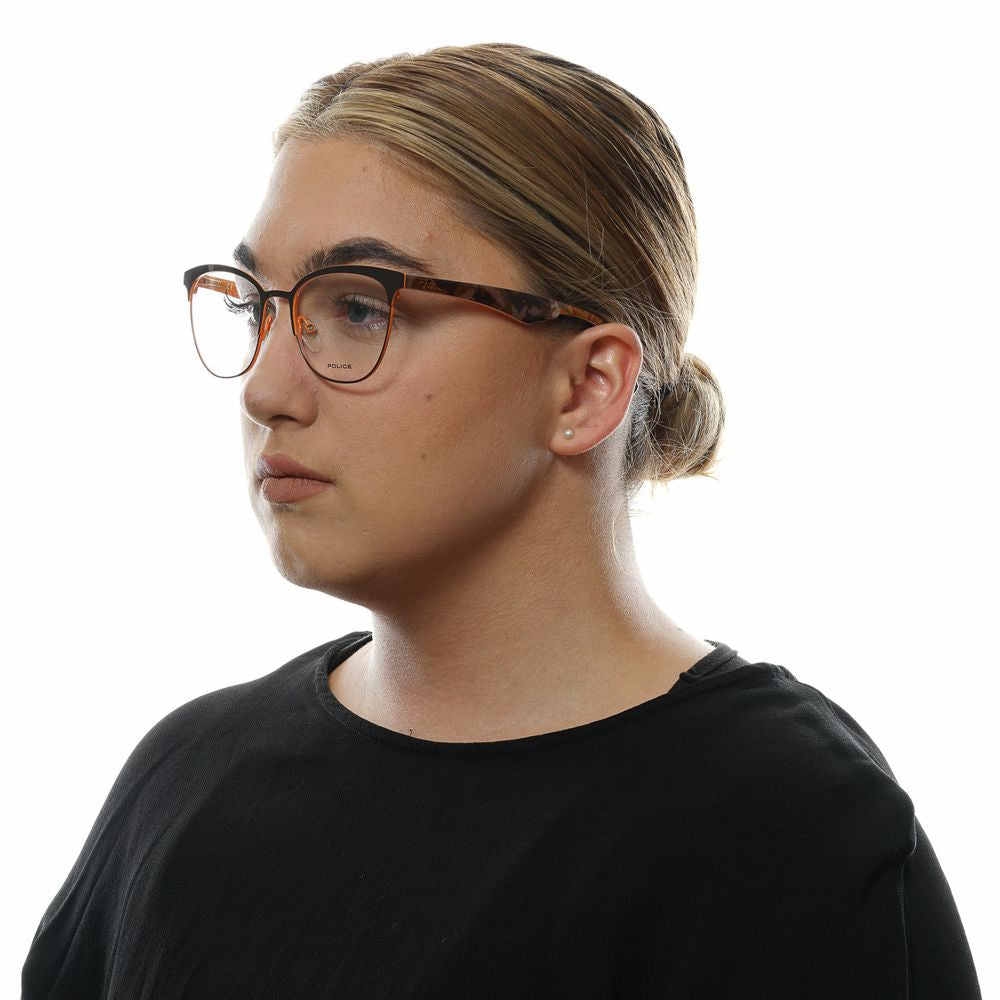 Police Brown Plastic Glasses (Frames) - ClickThatClicks 