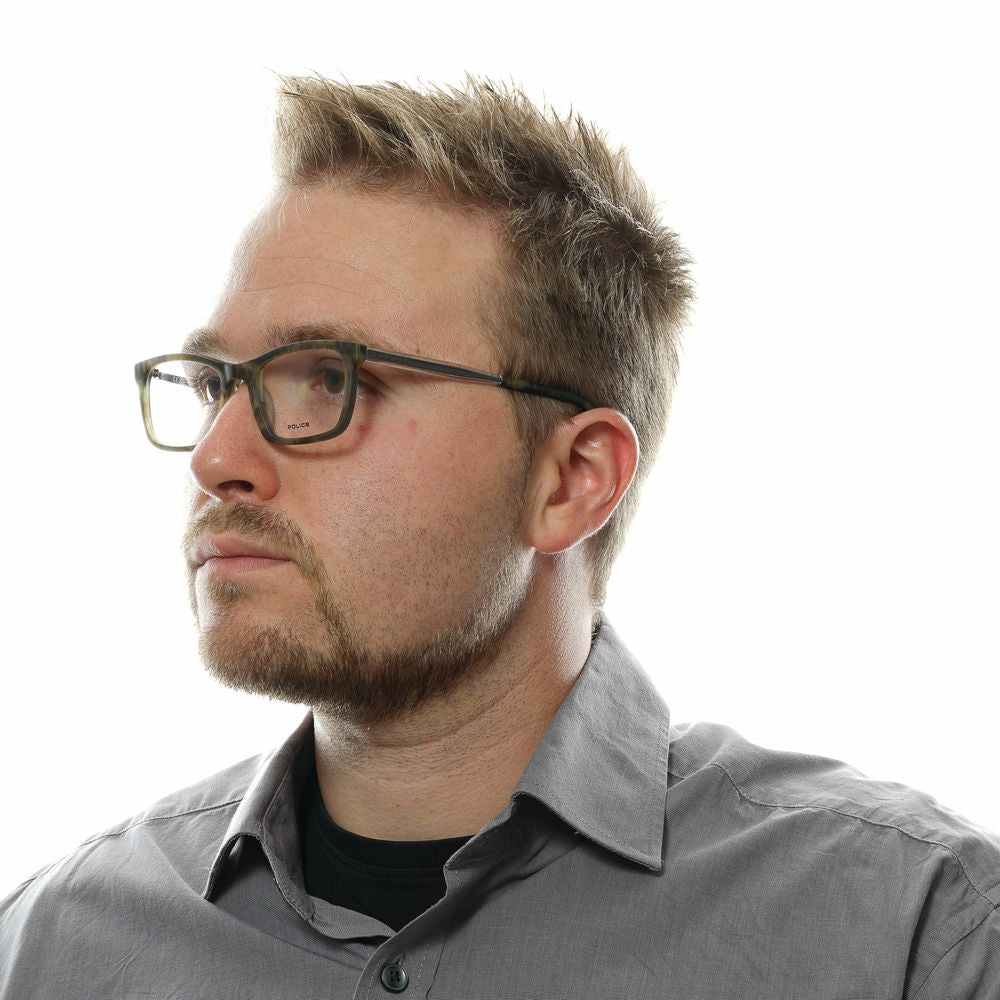 Police Bicolor Plastic Glasses (Frames) - ClickThatClicks 