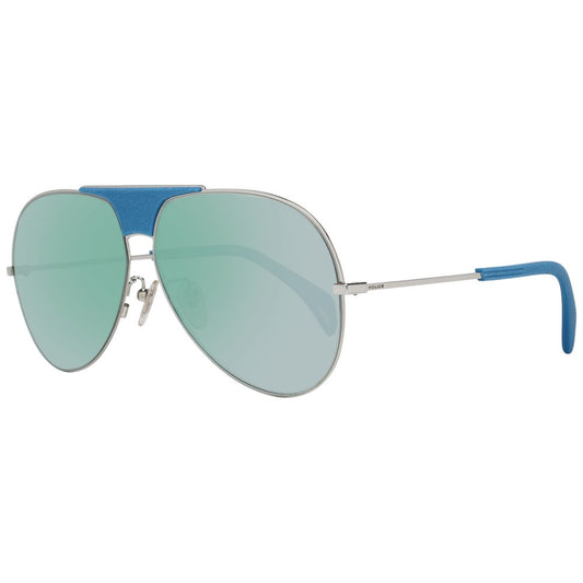Police Blue Plastic Sunglasses - ClickThatClicks 