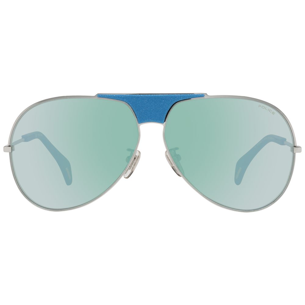Police Blue Plastic Sunglasses - ClickThatClicks 