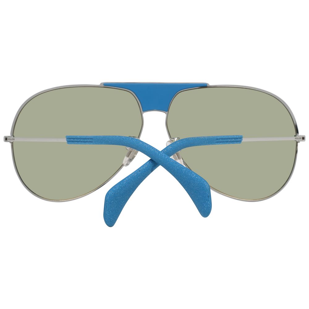 Police Blue Plastic Sunglasses - ClickThatClicks 