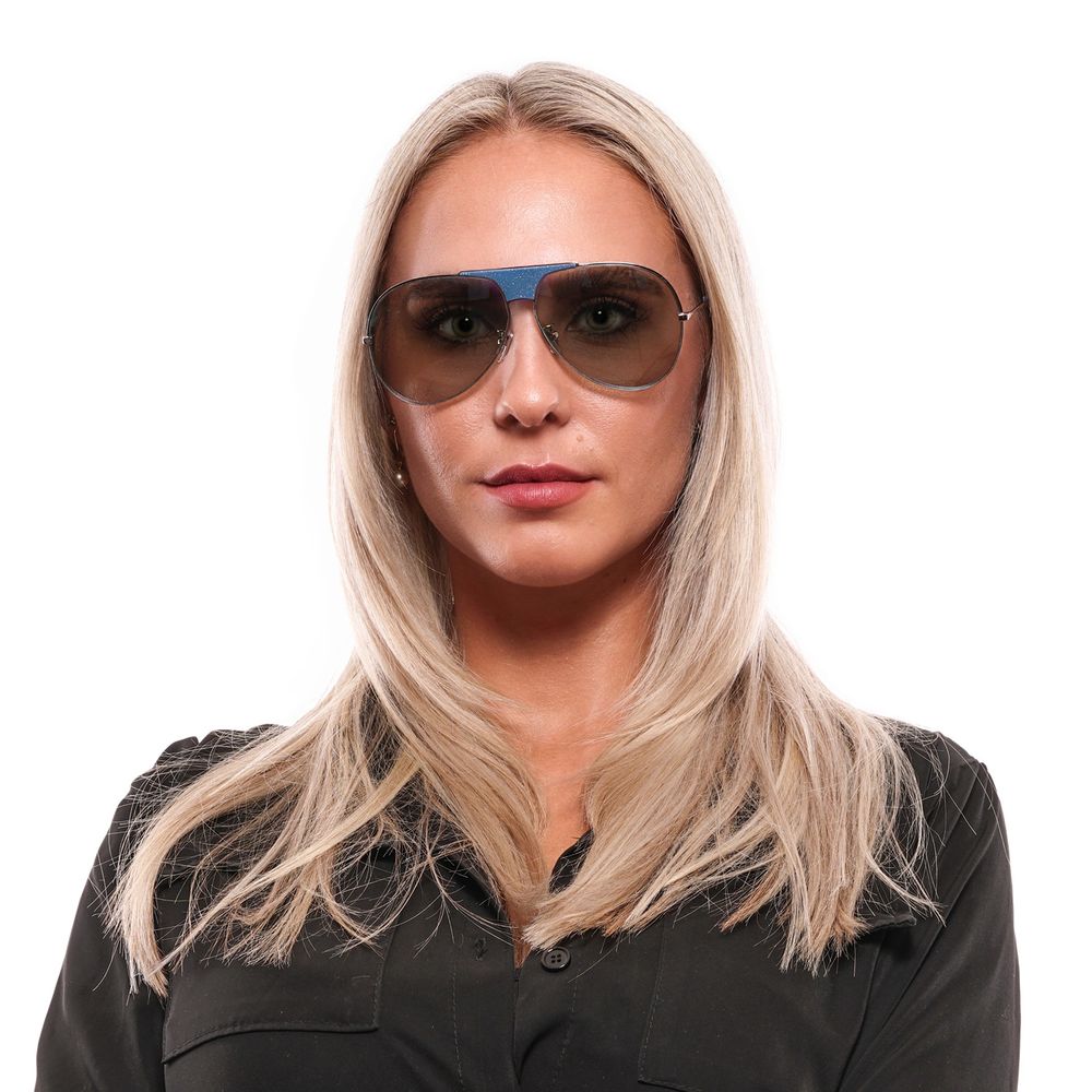Police Blue Plastic Sunglasses - ClickThatClicks 