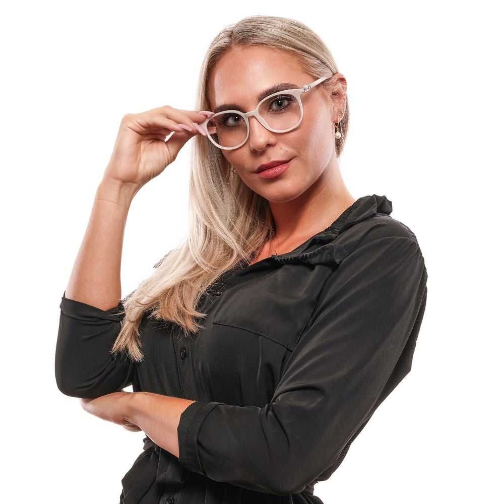 Swarovski White Plastic Glasses (Frames) - ClickThatClicks 