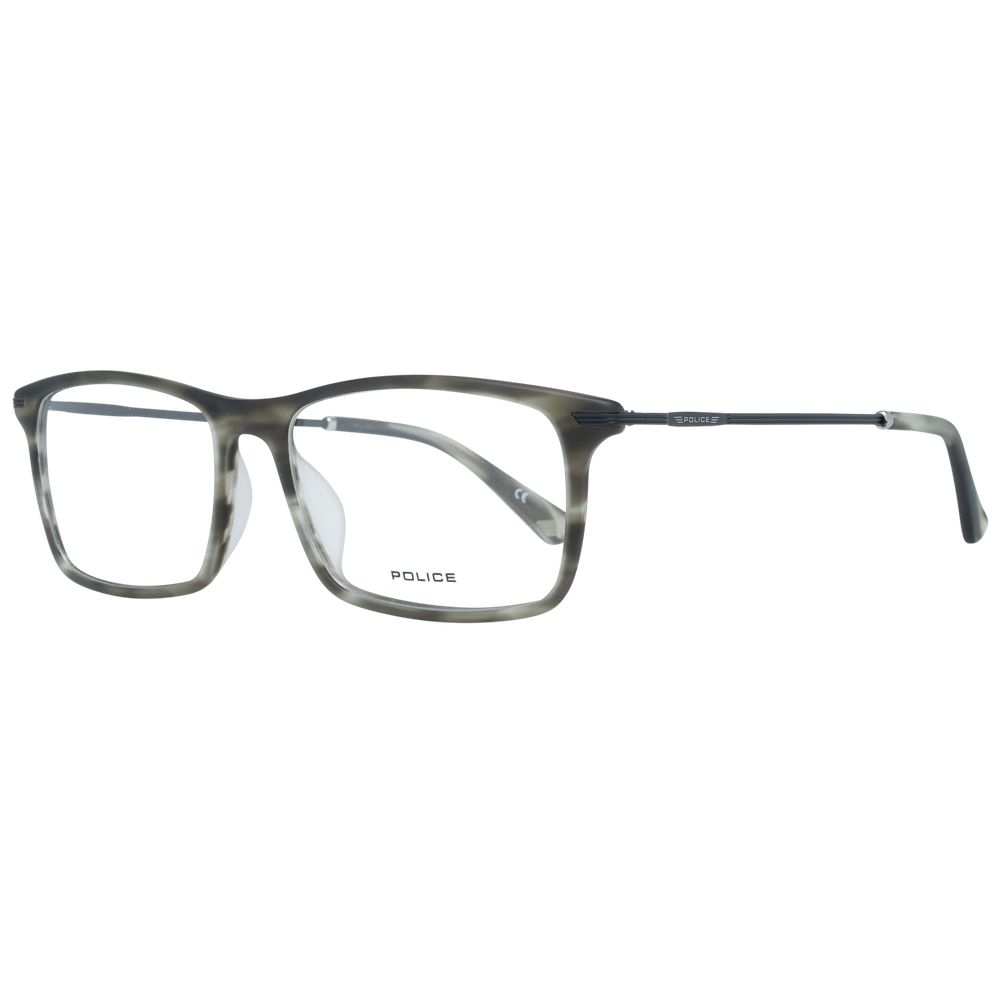 Police Gray Metal & Plastic Glasses (Frames) - ClickThatClicks 