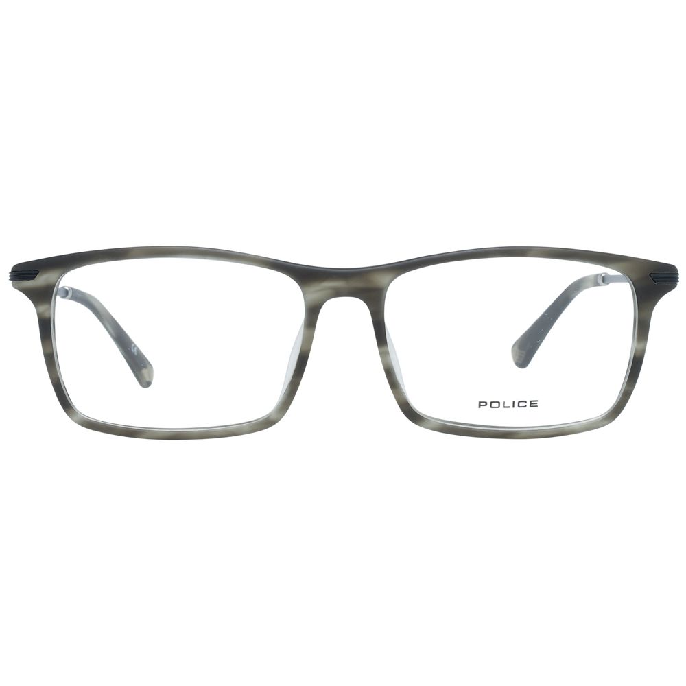 Police Gray Metal & Plastic Glasses (Frames) - ClickThatClicks 