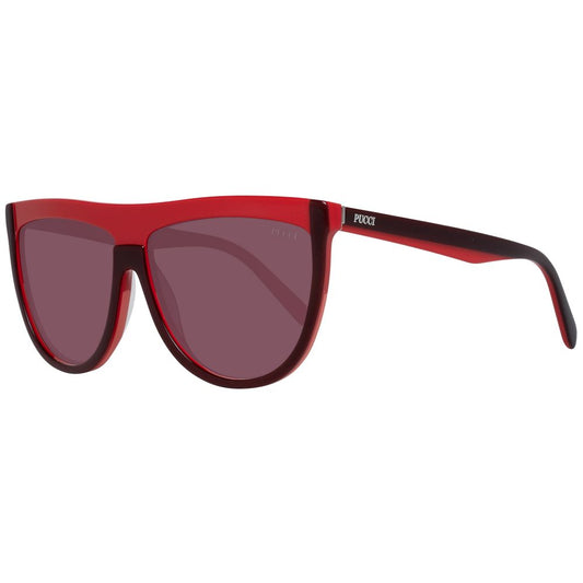 Emilio Pucci Burgundy Plastic Sunglasses - ClickThatClicks 
