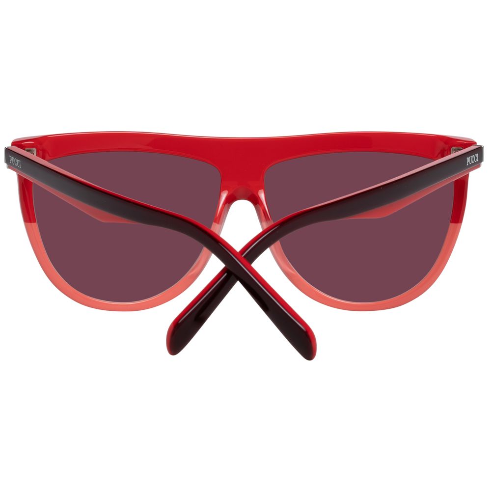 Emilio Pucci Burgundy Plastic Sunglasses - ClickThatClicks 