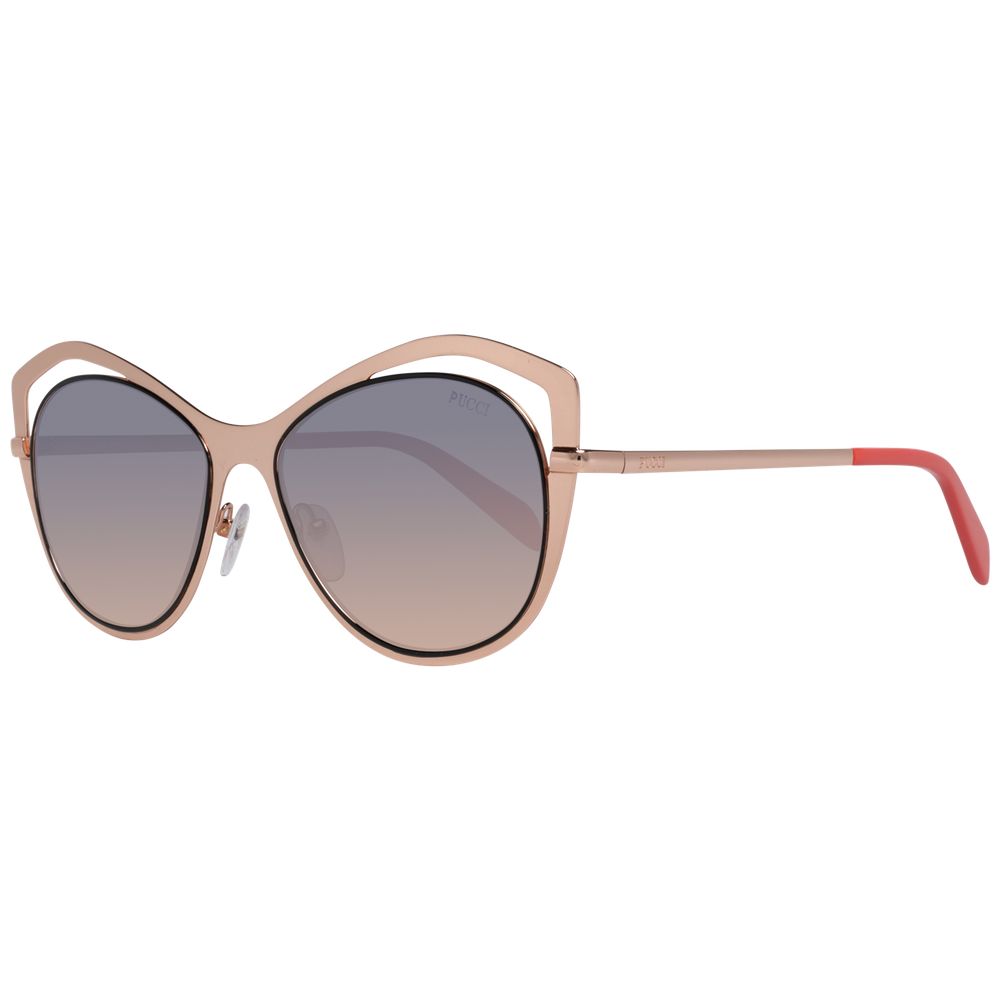 Emilio Pucci Rose Gold Metal Sunglasses - ClickThatClicks 