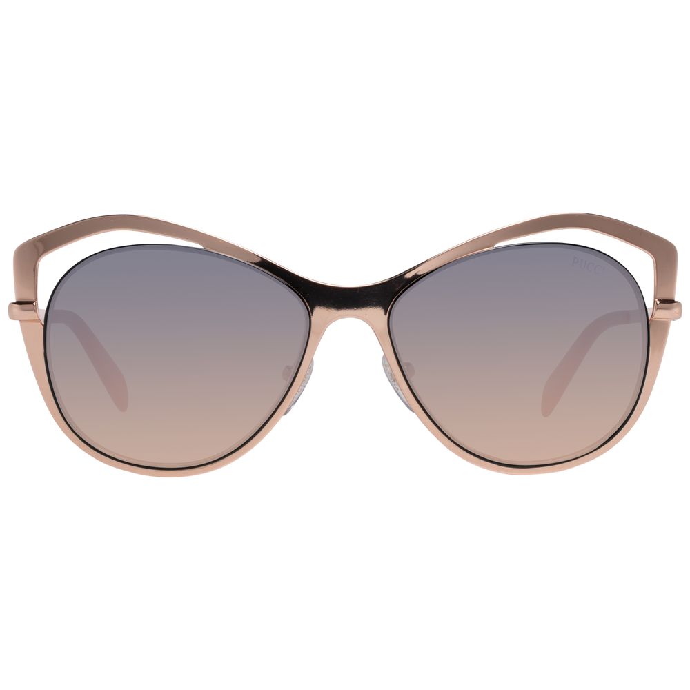 Emilio Pucci Rose Gold Metal Sunglasses - ClickThatClicks 
