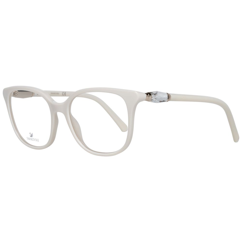 Swarovski White Plastic Glasses (Frames) - ClickThatClicks 