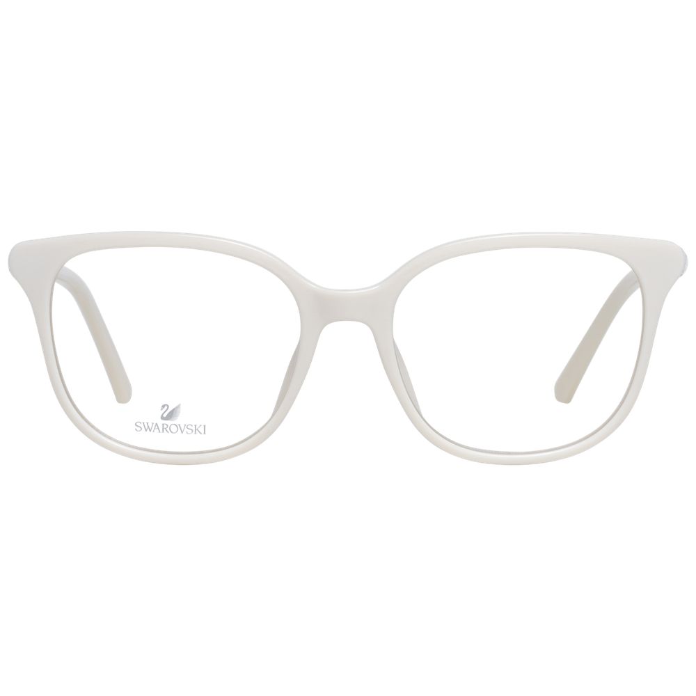Swarovski White Plastic Glasses (Frames) - ClickThatClicks 