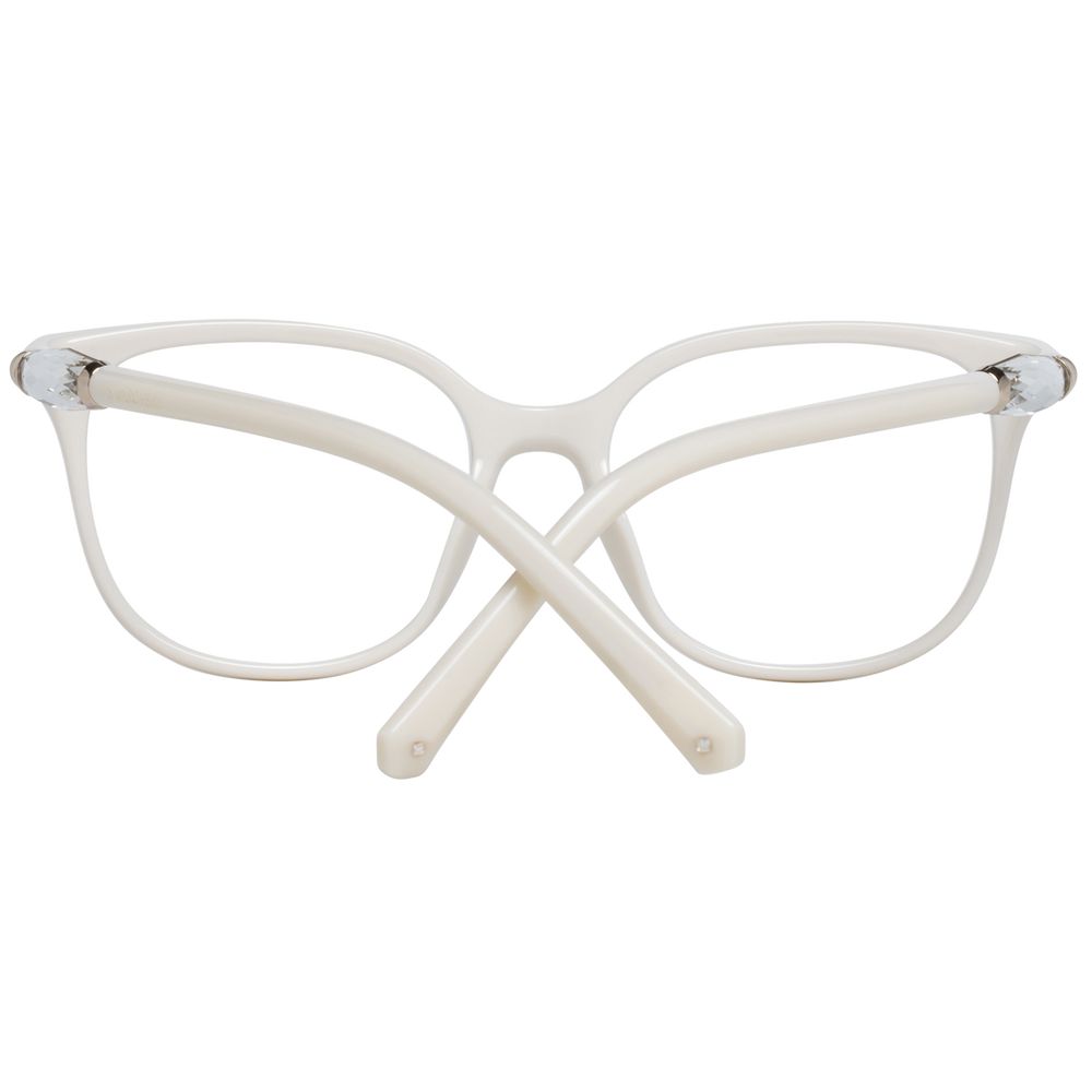 Swarovski White Plastic Glasses (Frames) - ClickThatClicks 
