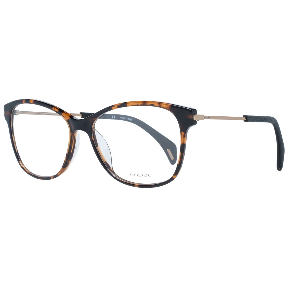 Police Brown Plastic Glasses (Frames) - ClickThatClicks 