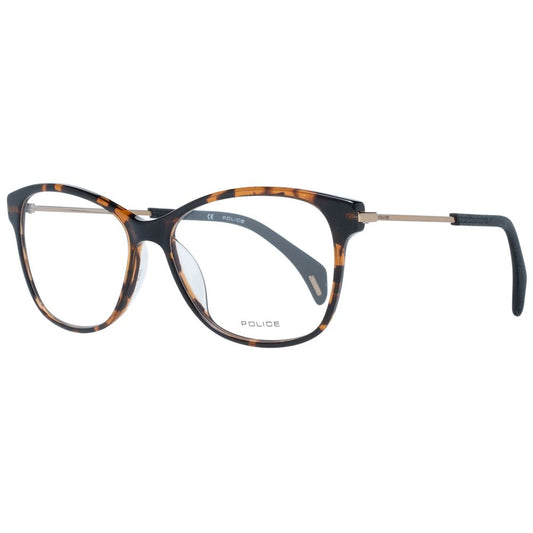 Police Brown Plastic Glasses (Frames) - ClickThatClicks 