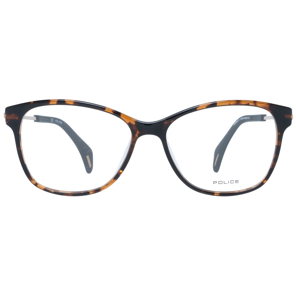 Police Brown Plastic Glasses (Frames) - ClickThatClicks 