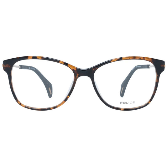 Police Brown Plastic Glasses (Frames) - ClickThatClicks 