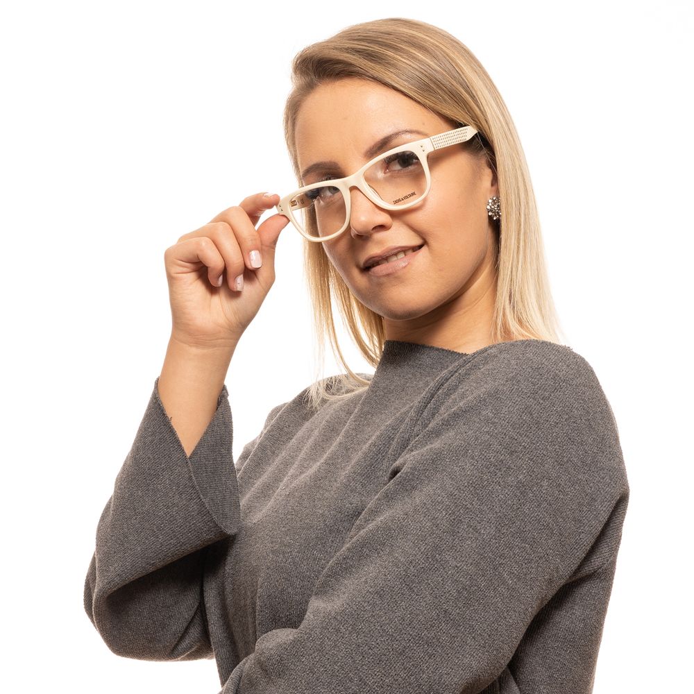 Zadig & Voltaire Cream Plastic Glasses (Frames) - ClickThatClicks 