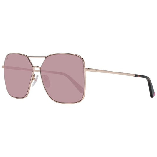 Web Rose Gold Metal Sunglasses - ClickThatClicks 