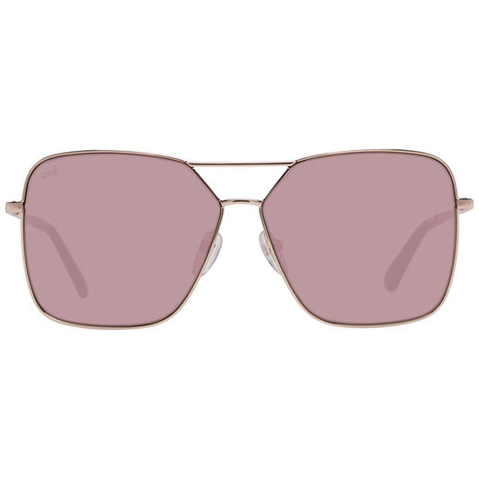 Web Rose Gold Metal Sunglasses - ClickThatClicks 
