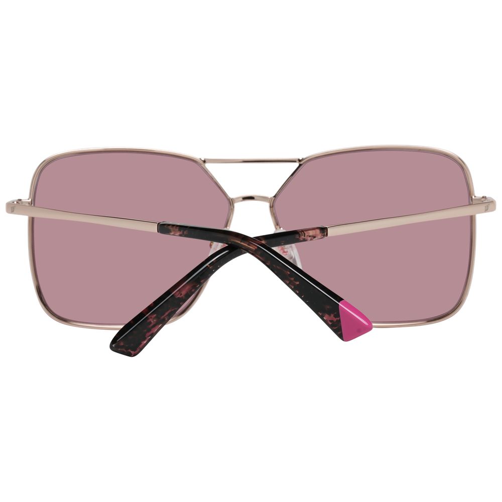 Web Rose Gold Metal Sunglasses - ClickThatClicks 