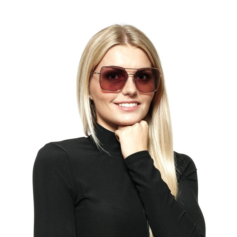 Web Rose Gold Metal Sunglasses - ClickThatClicks 