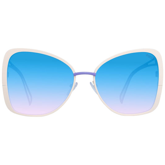 Emilio Pucci Beige Metal Sunglasses - ClickThatClicks 
