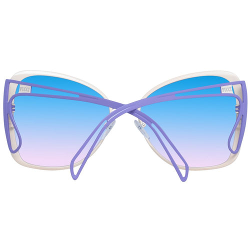 Emilio Pucci Beige Metal Sunglasses - ClickThatClicks 