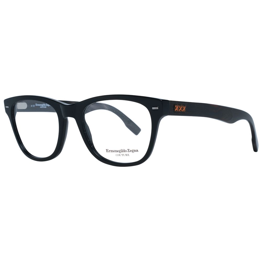 Ermenegildo Zegna Black Plastic Glasses (Frames) - ClickThatClicks 
