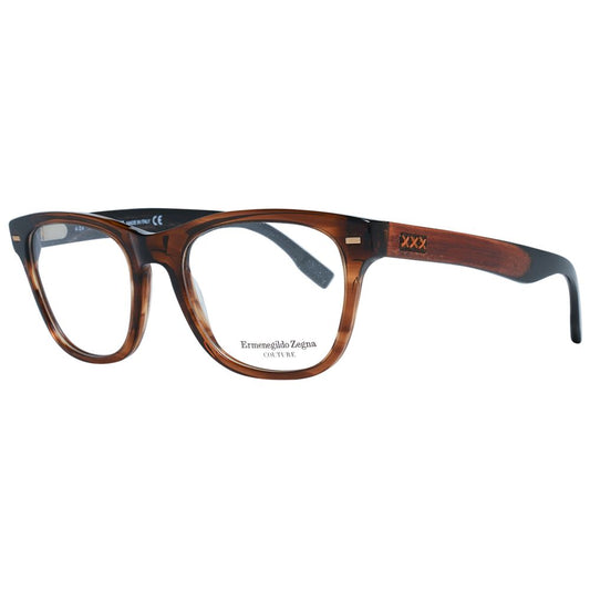Ermenegildo Zegna Brown Plastic Glasses (Frames) - ClickThatClicks 