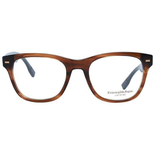 Ermenegildo Zegna Brown Plastic Glasses (Frames) - ClickThatClicks 