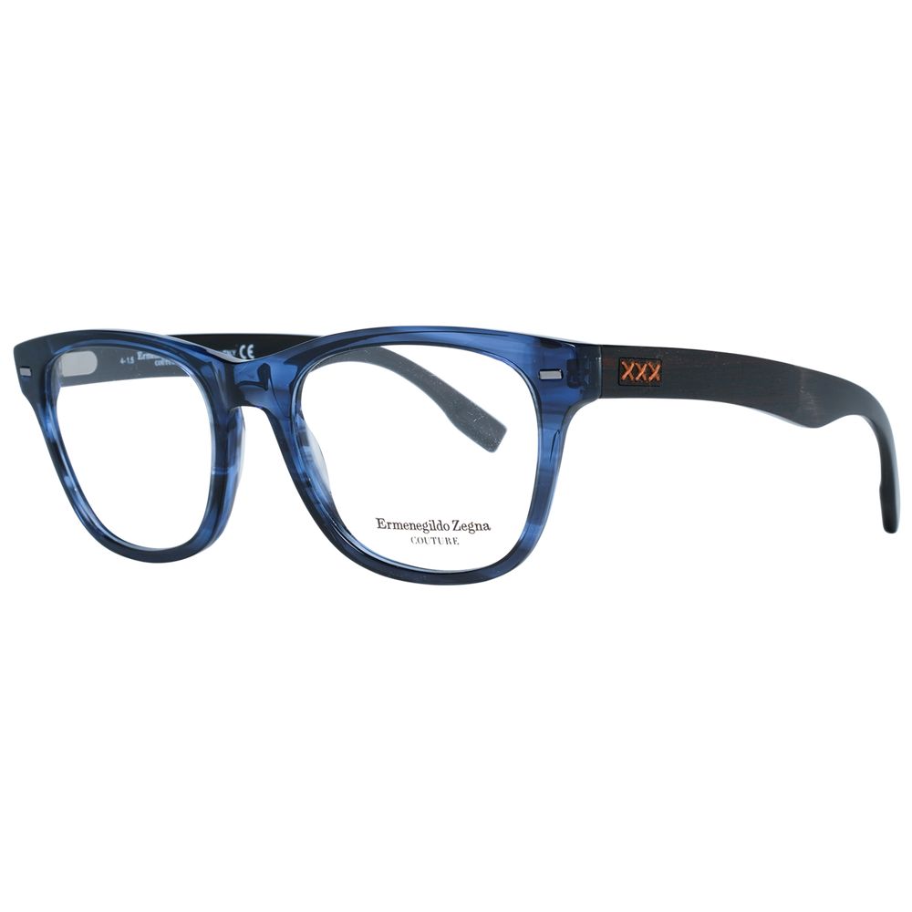 Ermenegildo Zegna Blue Plastic Glasses (Frames) - ClickThatClicks 