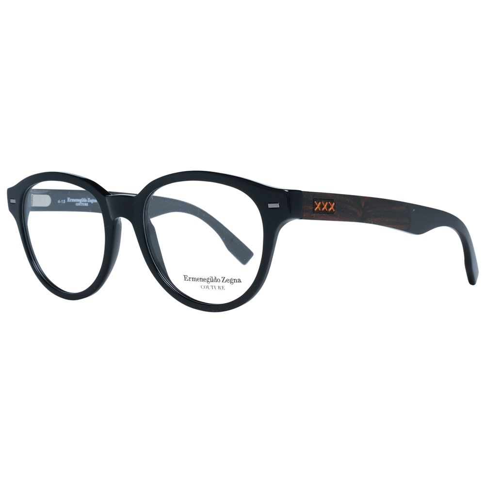 Ermenegildo Zegna Black Plastic Glasses (Frames) - ClickThatClicks 