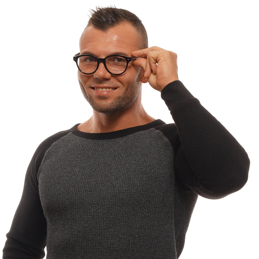 Ermenegildo Zegna Black Plastic Glasses (Frames) - ClickThatClicks 