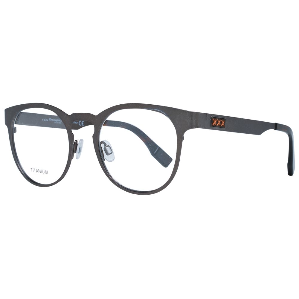 Ermenegildo Zegna Gray Titanium Glasses (Frames) - ClickThatClicks 