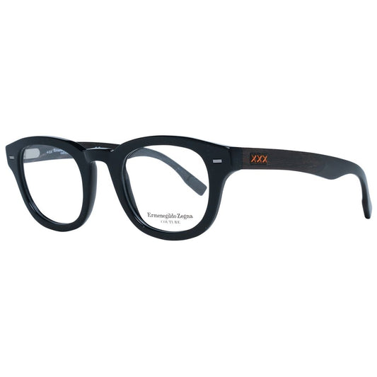 Ermenegildo Zegna Black Plastic Glasses (Frames) - ClickThatClicks 