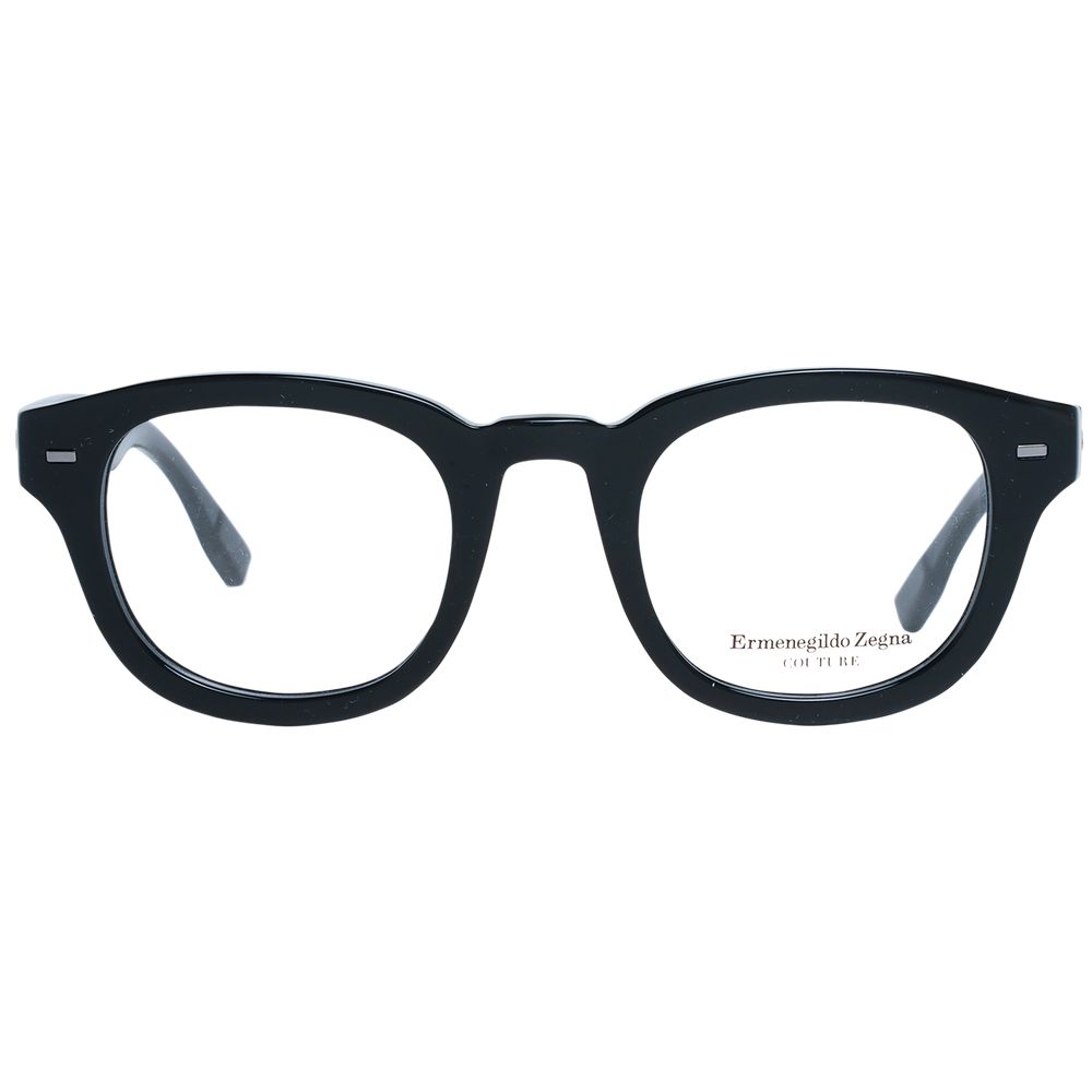 Ermenegildo Zegna Black Plastic Glasses (Frames) - ClickThatClicks 