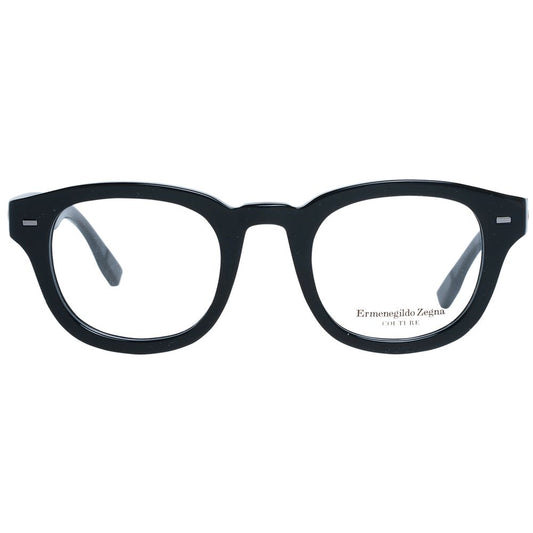 Ermenegildo Zegna Black Plastic Glasses (Frames) - ClickThatClicks 