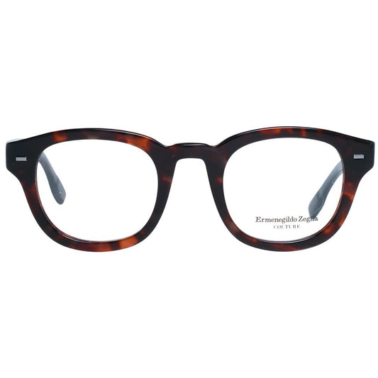 Ermenegildo Zegna Brown Plastic Glasses (Frames) - ClickThatClicks 