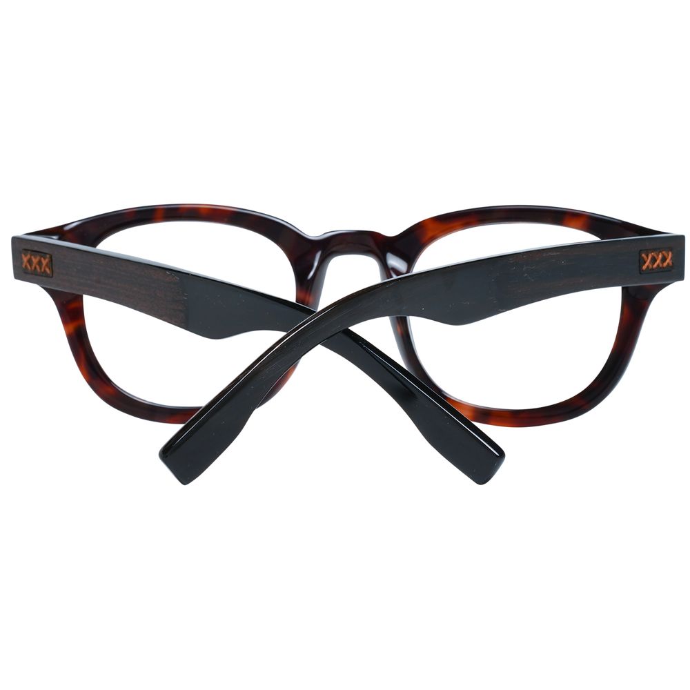 Ermenegildo Zegna Brown Plastic Glasses (Frames) - ClickThatClicks 