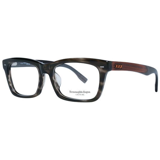 Ermenegildo Zegna Gray Acetate, Wood & Horn Glasses (Frames) - ClickThatClicks 