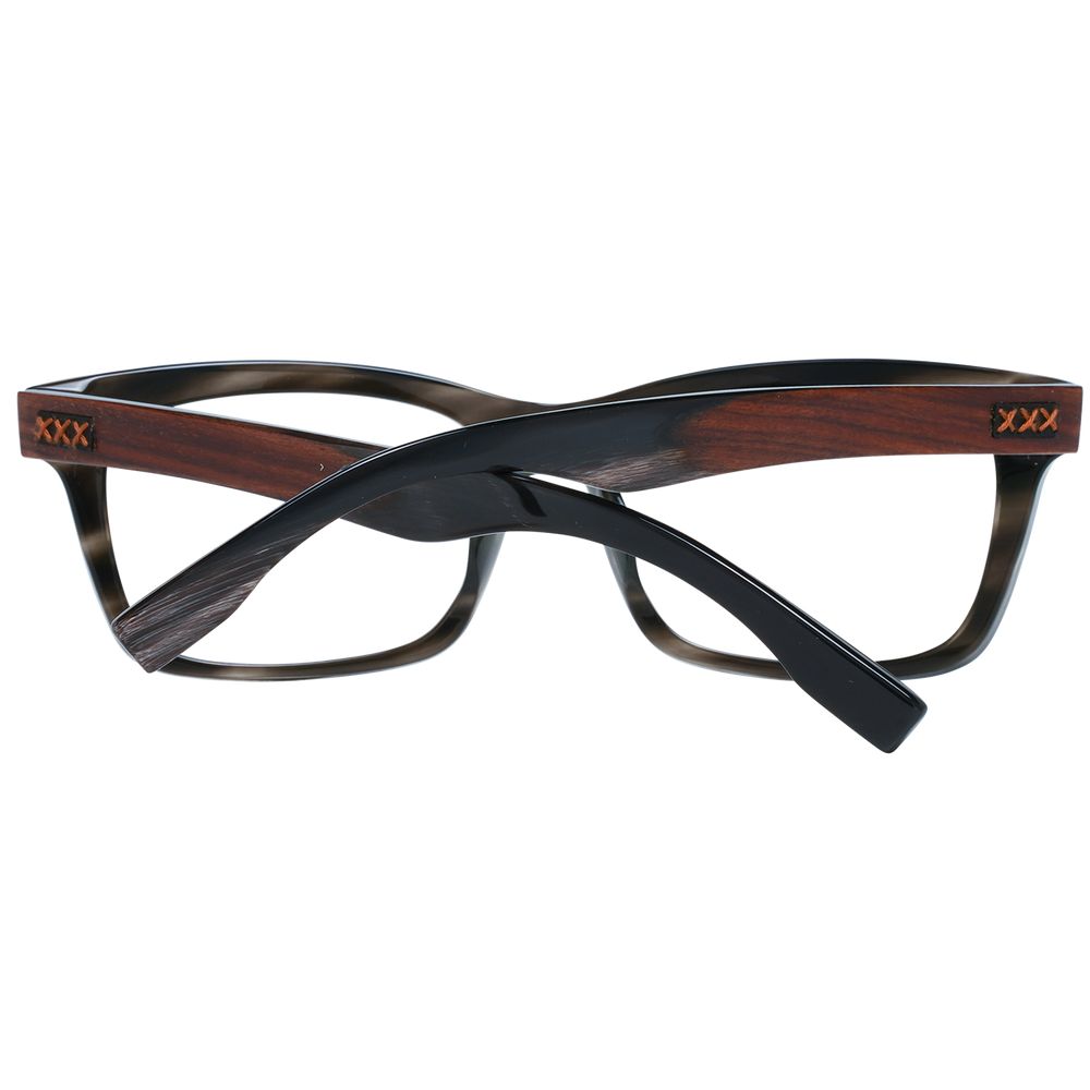 Ermenegildo Zegna Gray Acetate, Wood & Horn Glasses (Frames) - ClickThatClicks 