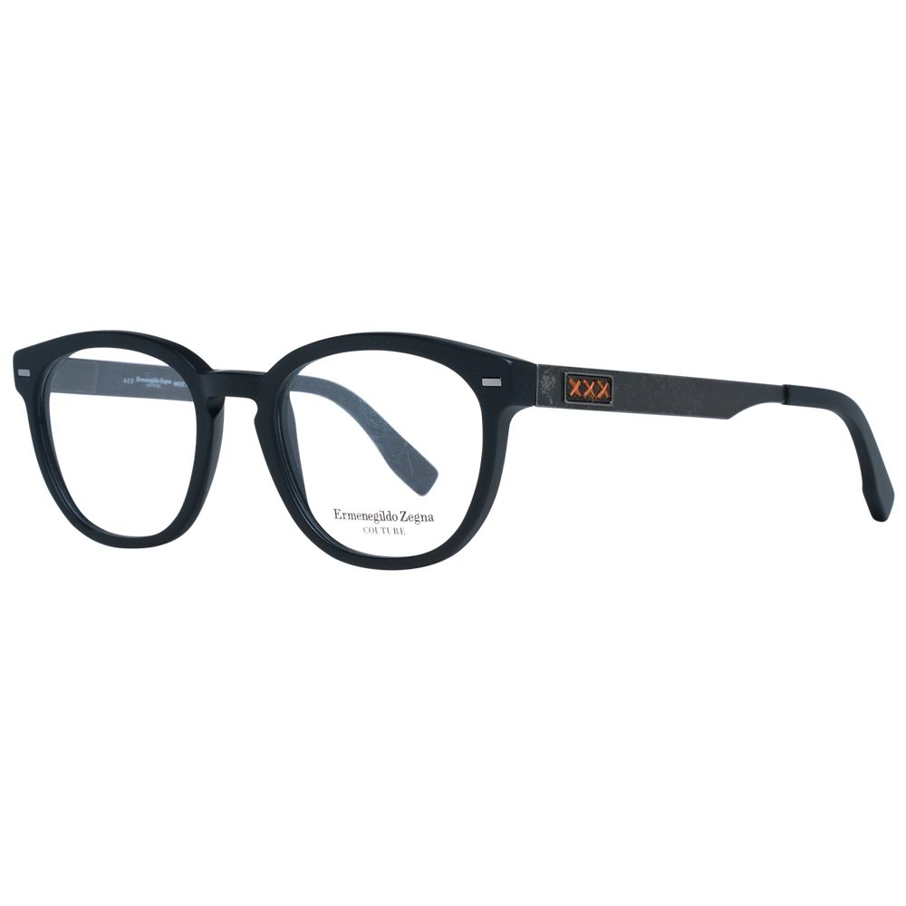 Ermenegildo Zegna Black Plastic Glasses (Frames) - ClickThatClicks 